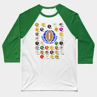 World Football League Defunct Team Helmets Baseball T-Shirt